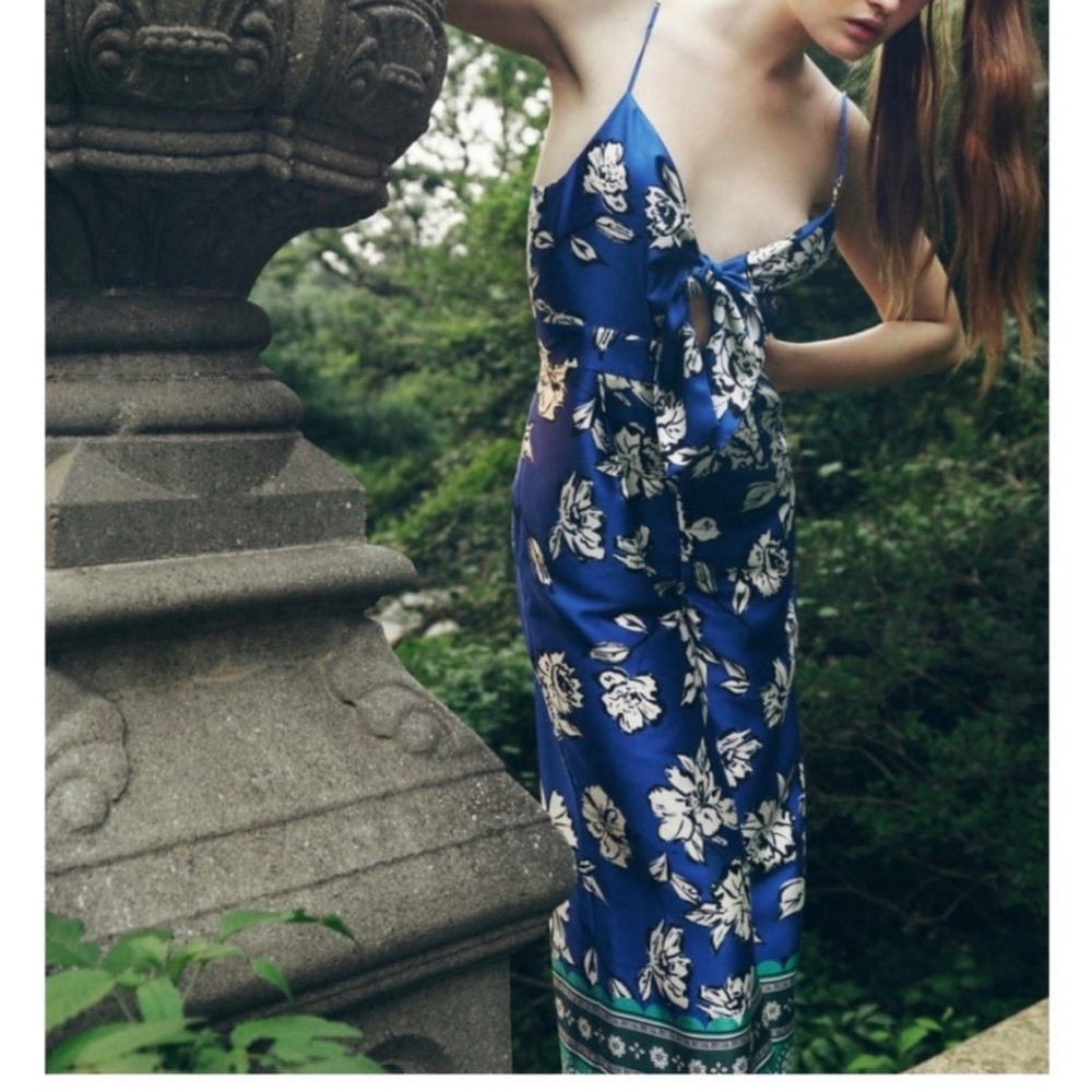 Blue jumpsuit from Zara. Size S. Never worn, new with tags.